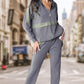 Set 2 piese casual de culoare solidă