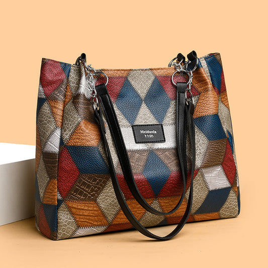 💥Geantă Tote Patchwork pentru Femei