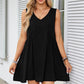 💃 Rochie mini de vară fără mâneci, cu decolteu în V, pentru femei