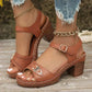 🔥【EU36-43】👡 Sandale cu toc înalt pentru femei