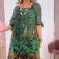 Rochie cu mâneci batwing în flori