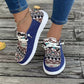 👟 Pantofi casual pentru femei cu model etnic din pânză