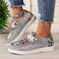 👟 Pantofi casual pentru femei cu model etnic din pânză