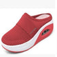 🌿EU 35-43🌬️Papuci cu toc înclinat din material casual pentru femei