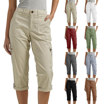 💖Pantaloni scurți casual pentru femei cu buzunare multiple