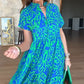 💃Rochie lungă casual pentru femei, cu imprimeu și croi în A