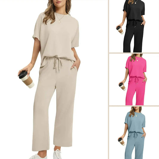 💕 Set de top și pantaloni casual pentru femei