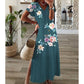 👗Rochie lungă cu imprimeu lejer