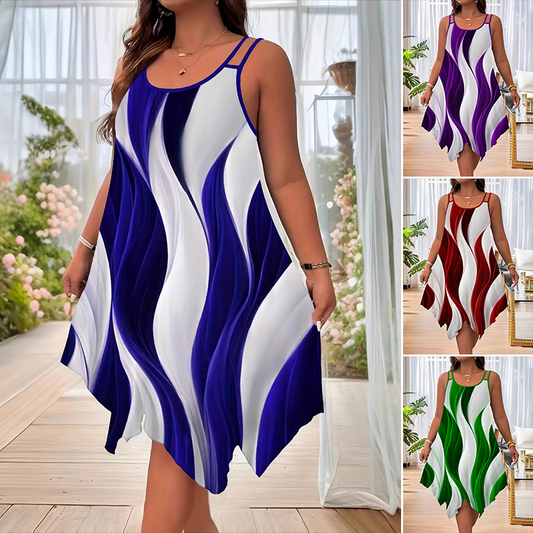 Femei de moda fără mâneci Halter rochie