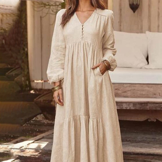 👗 Rochii Casual Versatile pentru Femei, Croială Lejeră, Decolteu în V