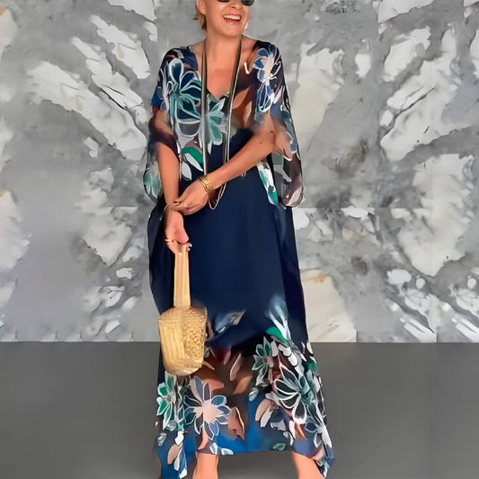Rochie maxi imprimată pentru femei