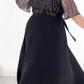 Rochie neagră cu guler rotund