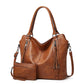 👜✨ Geantă de mână și geantă de umăr din piele moale, de mare capacitate, pentru femei
