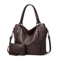 👜✨ Geantă de mână și geantă de umăr din piele moale, de mare capacitate, pentru femei