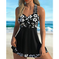 🩱 Pantaloni scurți cu flori asortați cu un tankini – simți-te încrezător la plajă! 🏖️