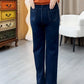 Pantaloni casual pentru femei, cu croi drept