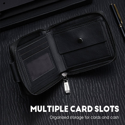 📢60% OFF NOW!!!🔥Men's Vintage Compact Zipper Wallet