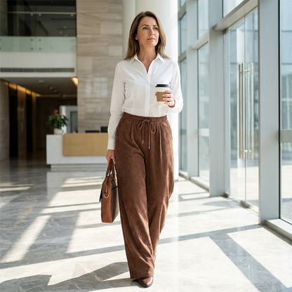 ⏰Lässige Weite Cordhose für Damen