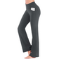 Pantaloni evaza elastici cu talie înaltă pentru femei