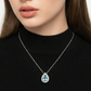 💎Eleganță Atemporală | Pandantiv în formă de lacrimă albastră pentru femei ✨