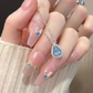💎Eleganță Atemporală | Pandantiv în formă de lacrimă albastră pentru femei ✨