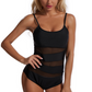 Costum de baie sexy din plasă, dintr-o singură piesă, pentru femei