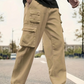 Pantaloni de lucru pentru bărbați, cu picioare drepte și buzunare multiple