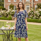 Rochie din șifon cu imprimeu floral