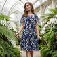 Rochie din șifon cu imprimeu floral