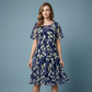 Rochie din șifon cu imprimeu floral