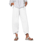 👖 Pantaloni cu buzunare asimetrice asimetrice elastice în talie, de epocă