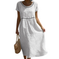 🏖️🌊Rochie casual de vară din dantelă, cu guler rotund🌬️👗