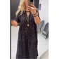 💎 Rochie retro cu imprimeu leopard ✨