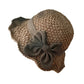🏖️👒 Pălărie elegantă din paie țesută, cu fundă