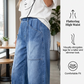 👖🌬️Blugi scurți pentru femei, cu talie elastică și croială lejeră😍