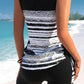 🏊‍♀️Costum de baie în două piese tip tankini cu imprimatur pentru femei