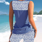 🏊‍♀️Costum de baie în două piese tip tankini cu imprimatur pentru femei
