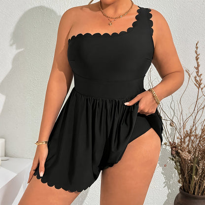 Costum de baie sexy cu volane pentru femei cu dimensiuni mari
