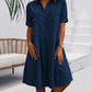 🔥Rochie cămașă din denim casual pentru femei