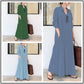Rochie cu Mâneci Lungi, Simple și Colorate