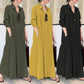 Rochie cu Mâneci Lungi, Simple și Colorate