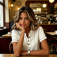 Bluză Casual cu Mânecă Scurtă pentru Femei