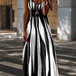 ROCHIE LUNE PRINTATĂ TIP CORSET MAXI