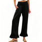 ❤️Pantaloni de lounge cu volane, stil Boho, pentru femei