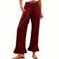 ❤️Pantaloni de lounge cu volane, stil Boho, pentru femei