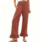 ❤️Pantaloni de lounge cu volane, stil Boho, pentru femei