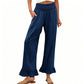 ❤️Pantaloni de lounge cu volane, stil Boho, pentru femei
