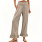 ❤️Pantaloni de lounge cu volane, stil Boho, pentru femei