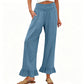 ❤️Pantaloni de lounge cu volane, stil Boho, pentru femei