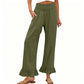 ❤️Pantaloni de lounge cu volane, stil Boho, pentru femei